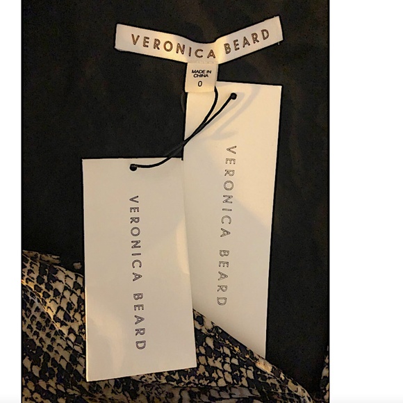 Veronica Beard 'Ried' Python Print Silk Mini-Dress, Black Multi - Picture 5 of 14